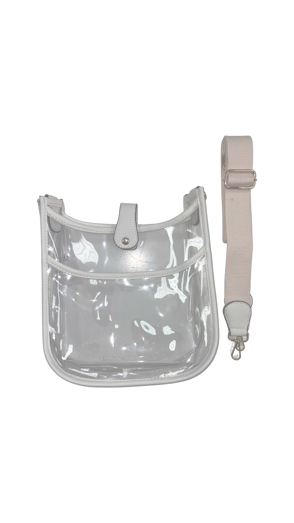 Clear vinyl cheap crossbody bag