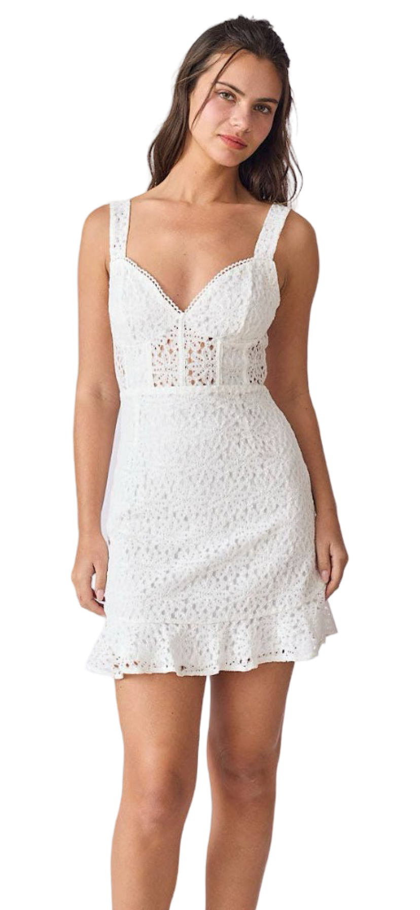 Apparel- Papermoon Kinsley Lace Corset Mini Sleeveless Dress