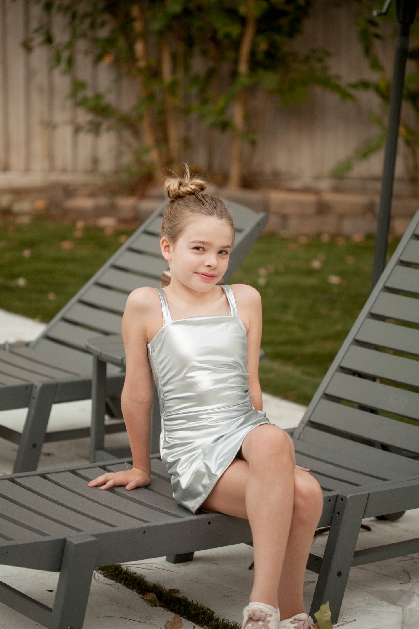 Girls- Little Olin Shimmer Mini Dress