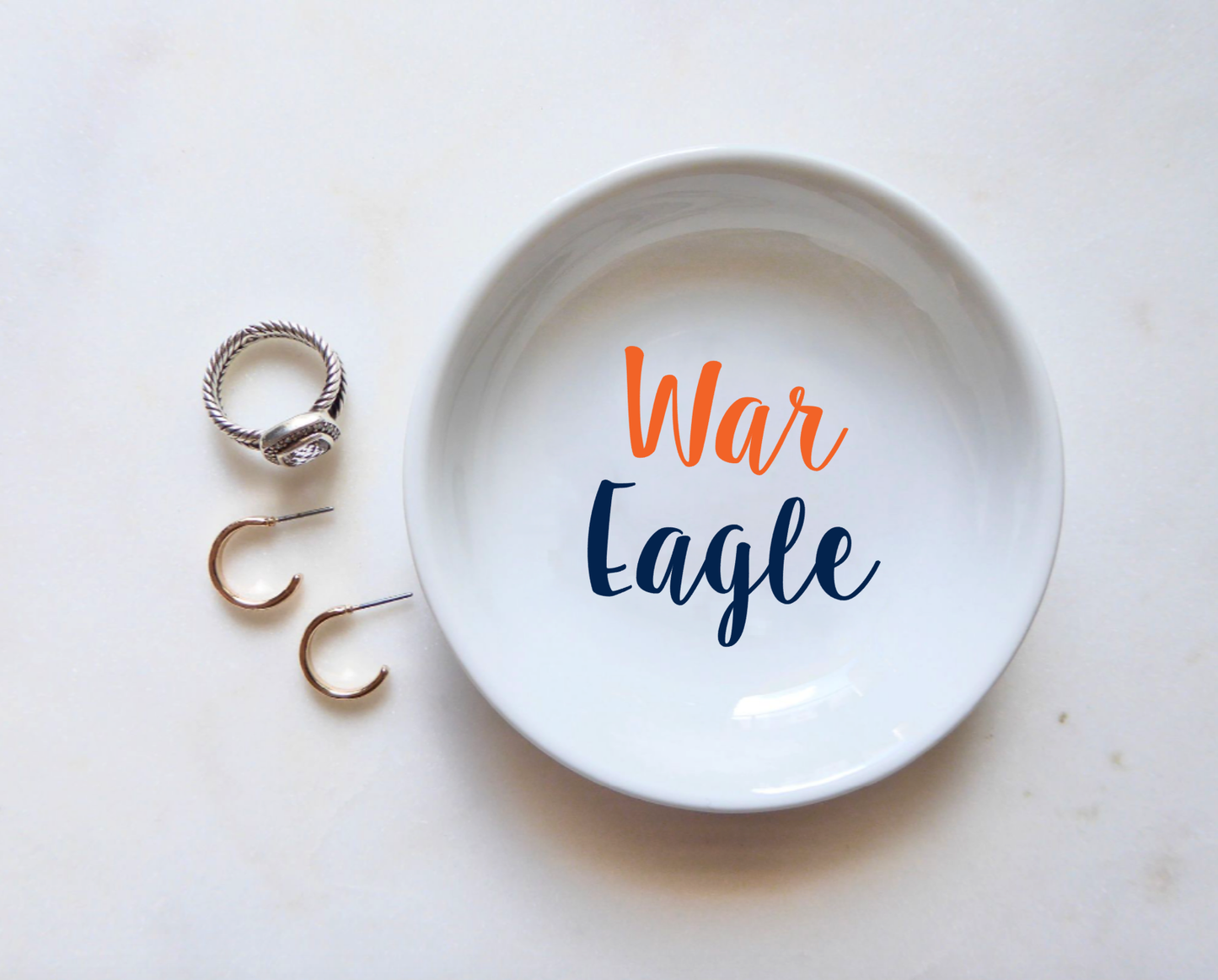 Ring Holder- CourtPerkDesign War Eagle Ring Dish / Auburn University