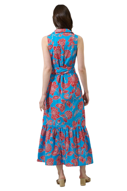 Apparel- Sugarlips Ripon Floral Collard Maxi Dress