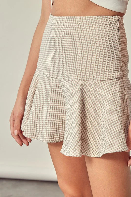 Apparel- Mustard Seed Houndstooth Skirt