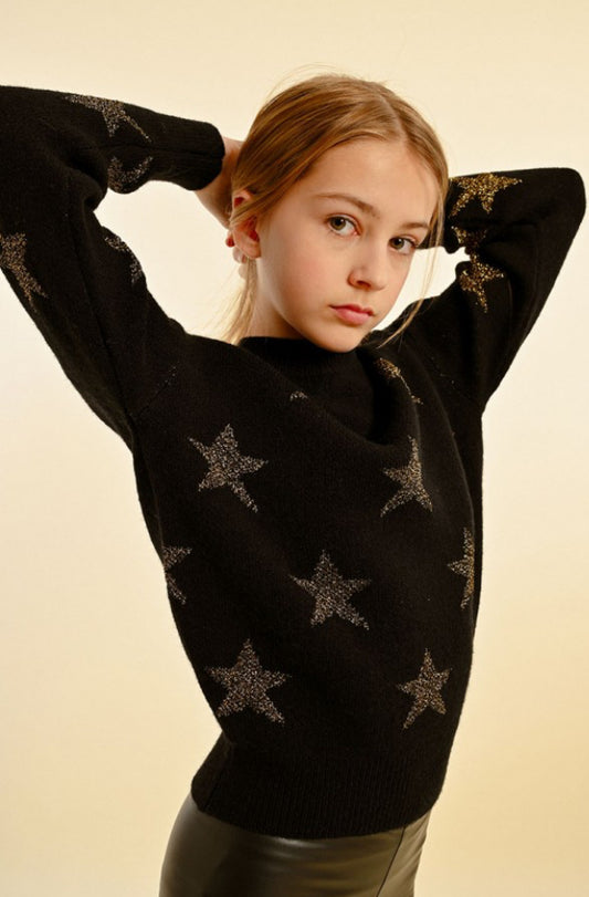 Girls-Molly Bracken Girl Star Sweater