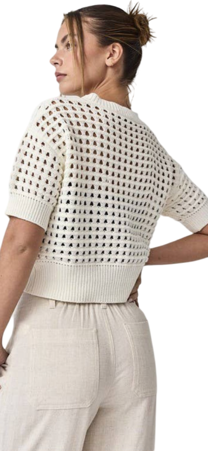 Apparel- Papermoon Alina Cropped Crochet Top