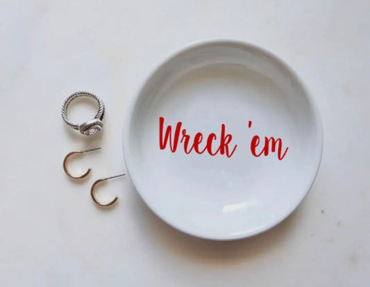 Ring Holder- CourtPerkDesign Wreck Em Ring Dish / Texas Tech University