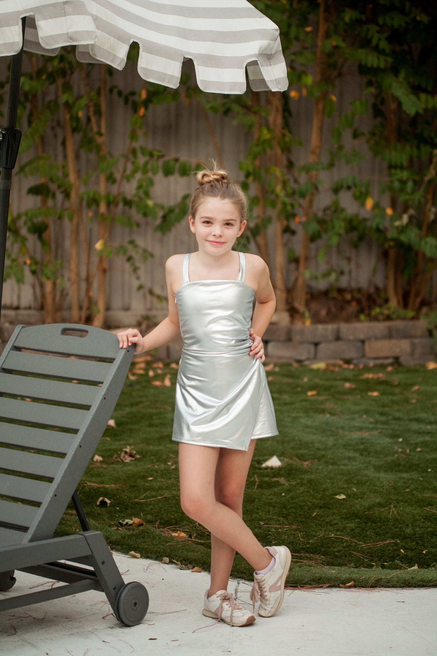 Girls- Little Olin Shimmer Mini Dress