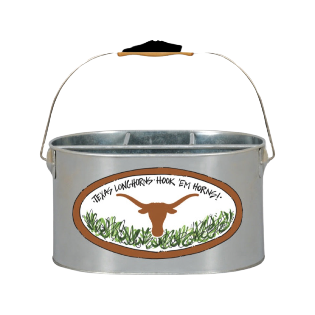 Bucket- Magnolia Lane Texas Metal Utensil Holder