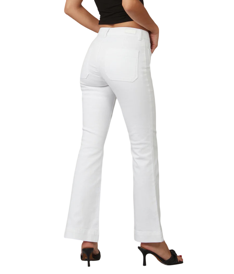 Apparel- Lola ALICE WHT High Rise Flare Jeans