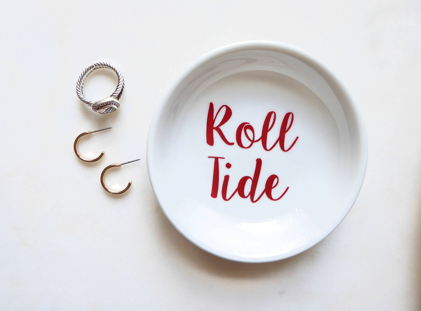 Ring Holder- CourtPerkDesign Roll Tide Ring Dish / University Of Alabama