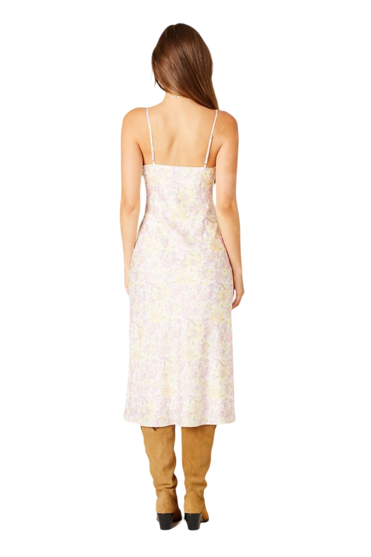 Apparel- CCLA Satin Floral Midi Dress