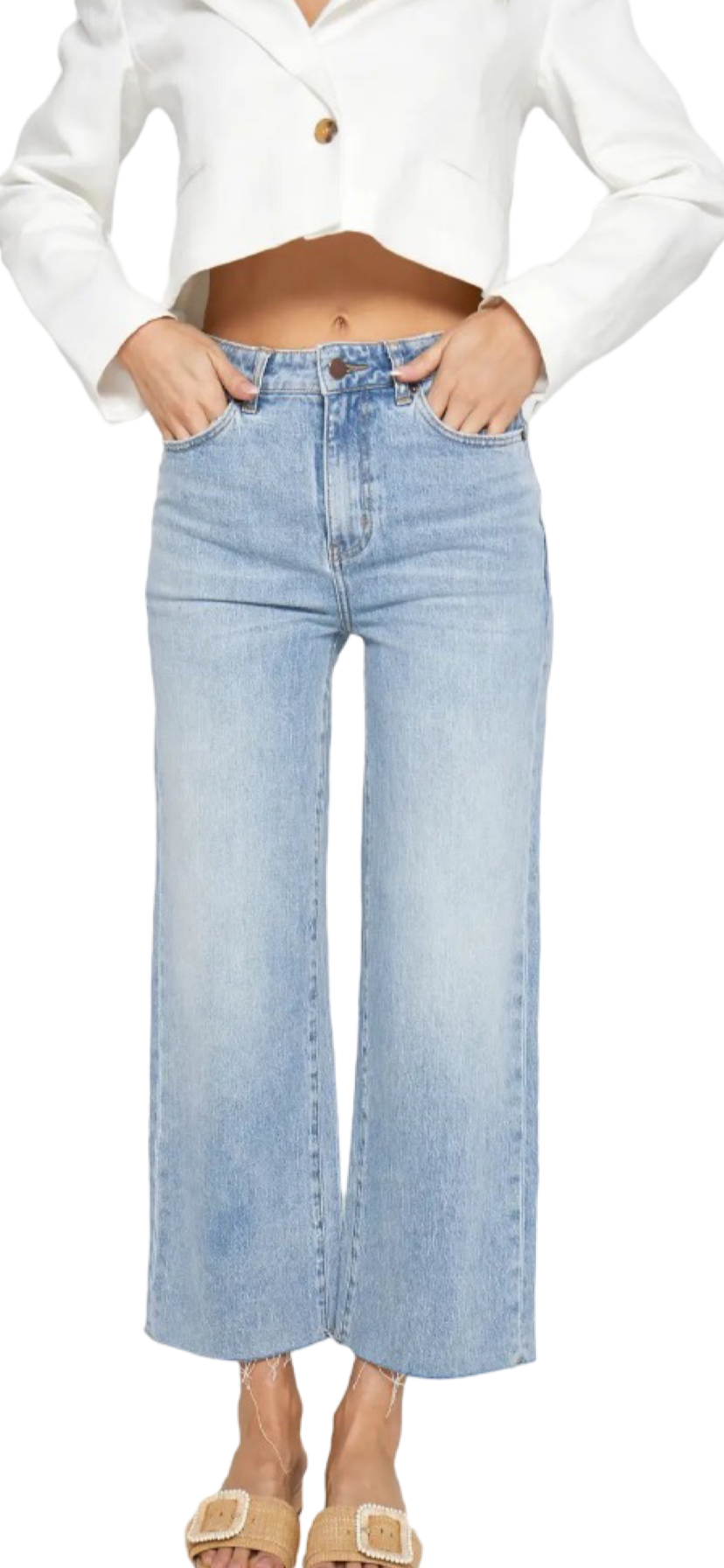 Apparel- Oliver Logan Aberdeen Cropped High Rise Jean