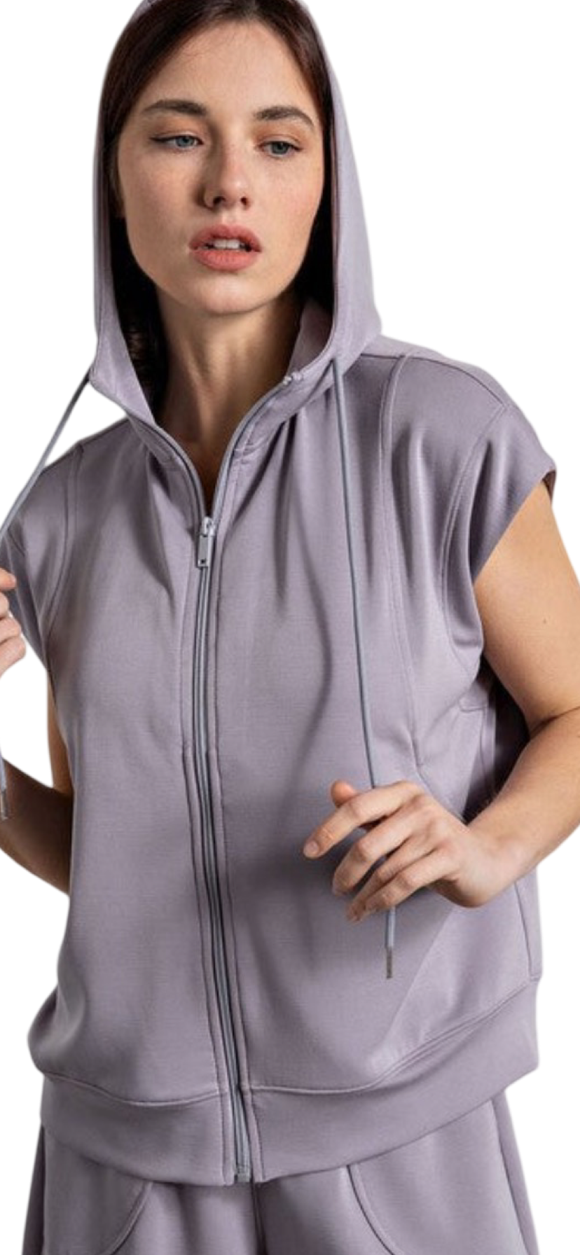 Apparel- Rae Mode Sleeveless Hoodie Vest