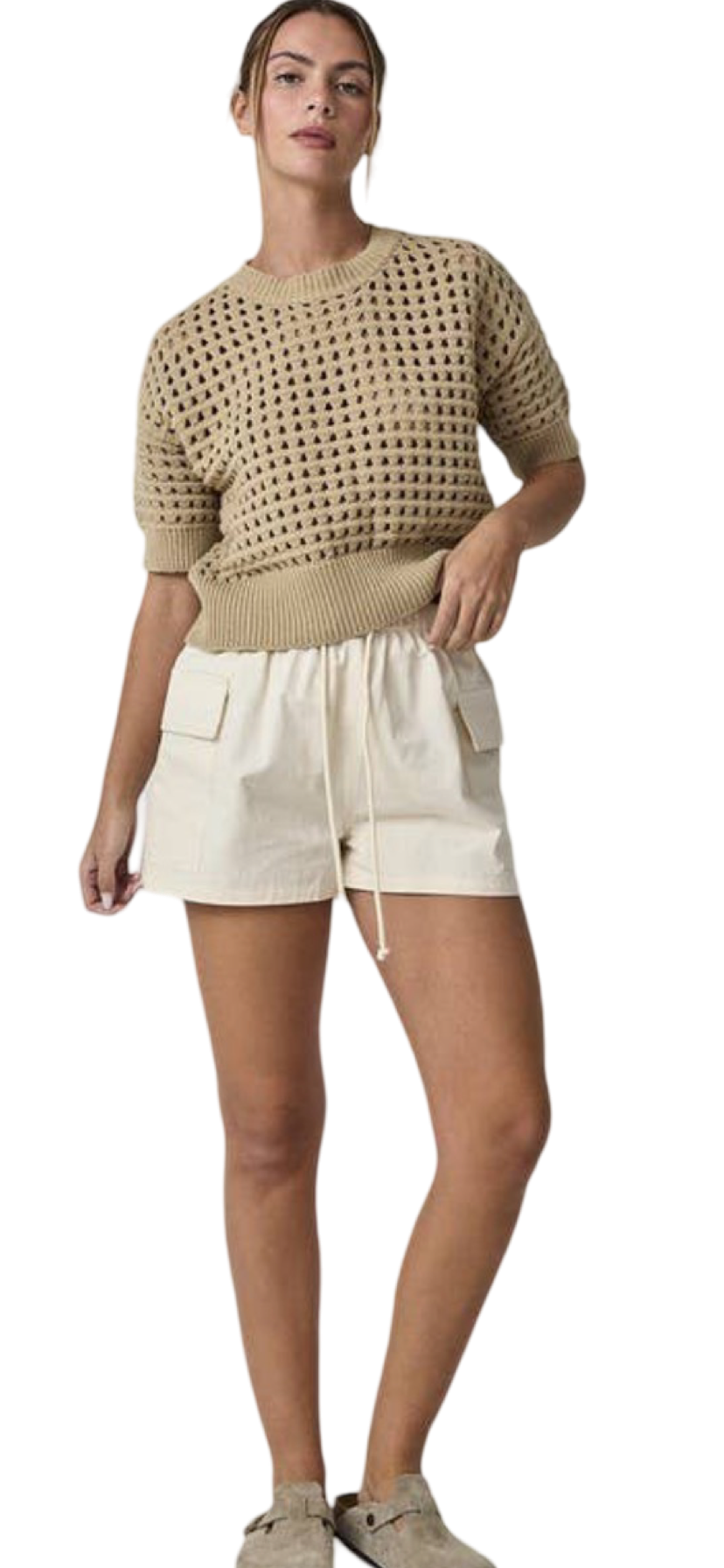 Apparel- Papermoon Alina Cropped Crochet Top