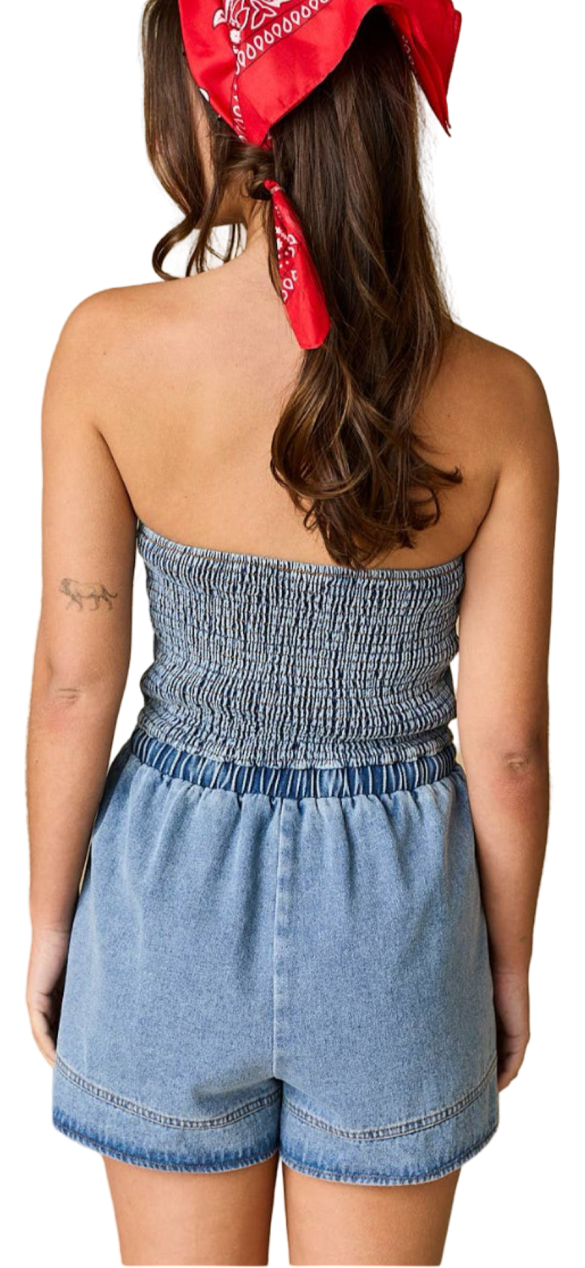 Apparel-Papermoon Hailey Tube Jean Romper