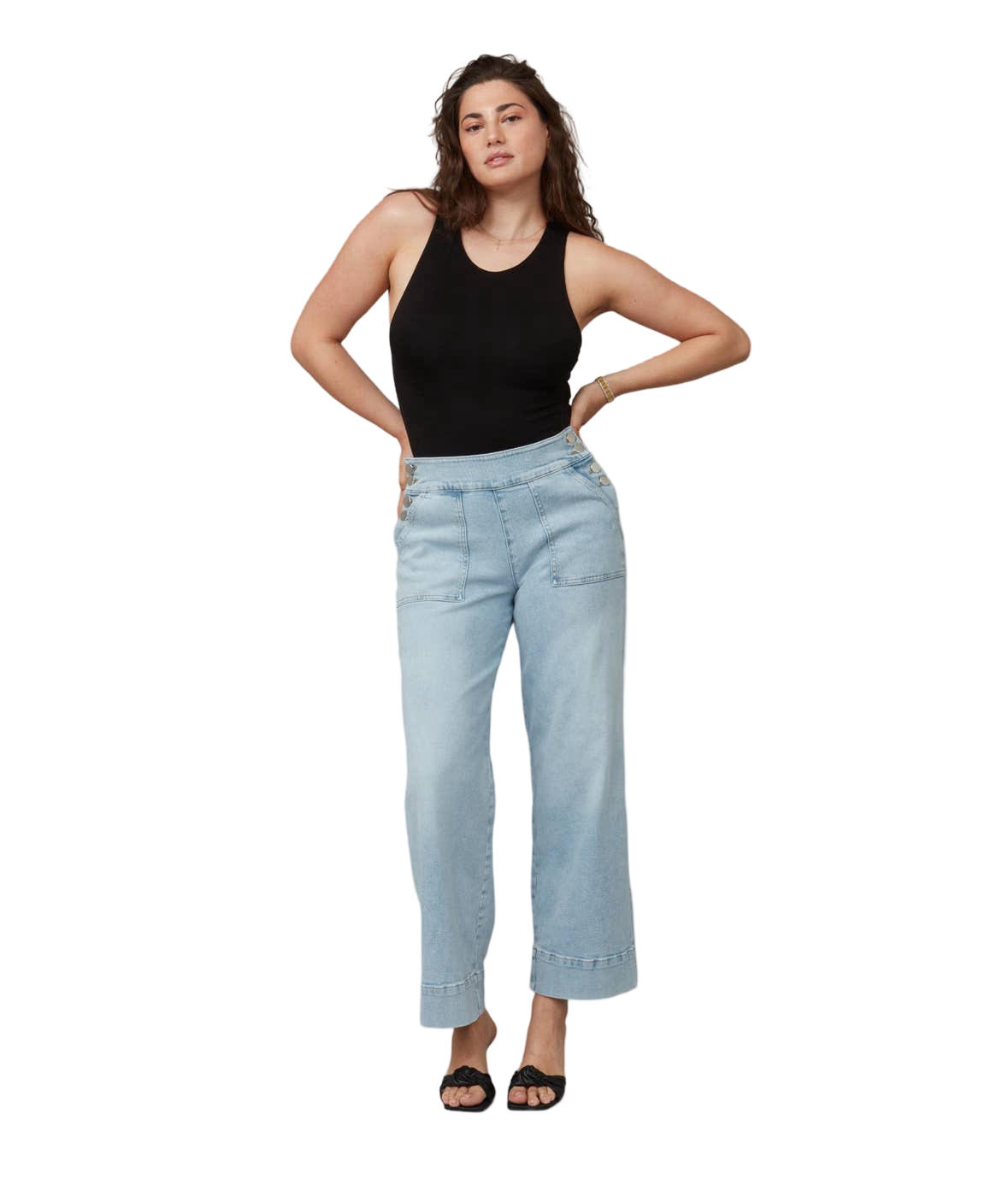 Apparel- Lola COLETTE High Rise Wide Leg Jeans