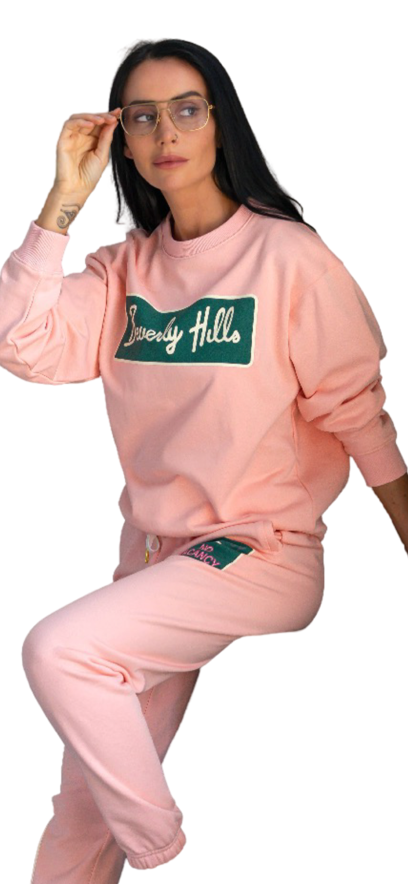 Apparel- Care Tucker Beverly Hills Classic Crewneck (Peachy Keen)