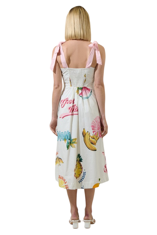 Apparel- Sugarlips Zahara Island Smocked Tiered Midi Dress