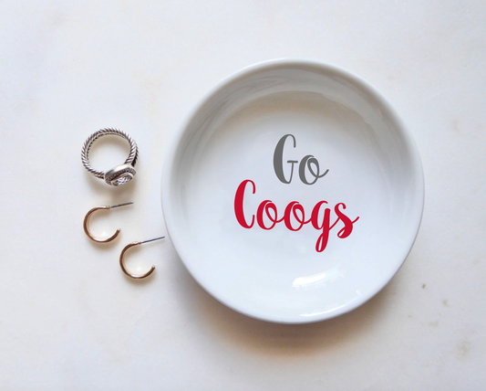 Ring Holder- CourtPerkDesign Go Coogs Ring Dish / University of Houston