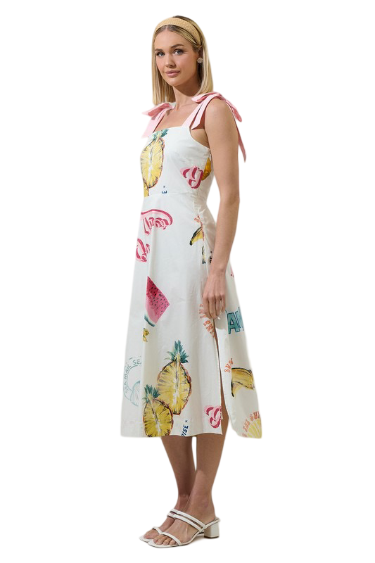 Apparel- Sugarlips Zahara Island Smocked Tiered Midi Dress