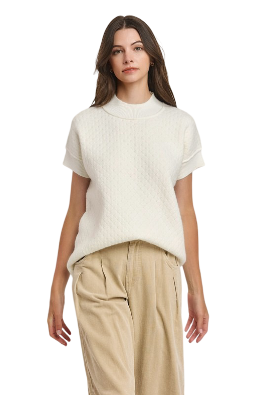 Apparel- Able Mock Neck Sweater Top