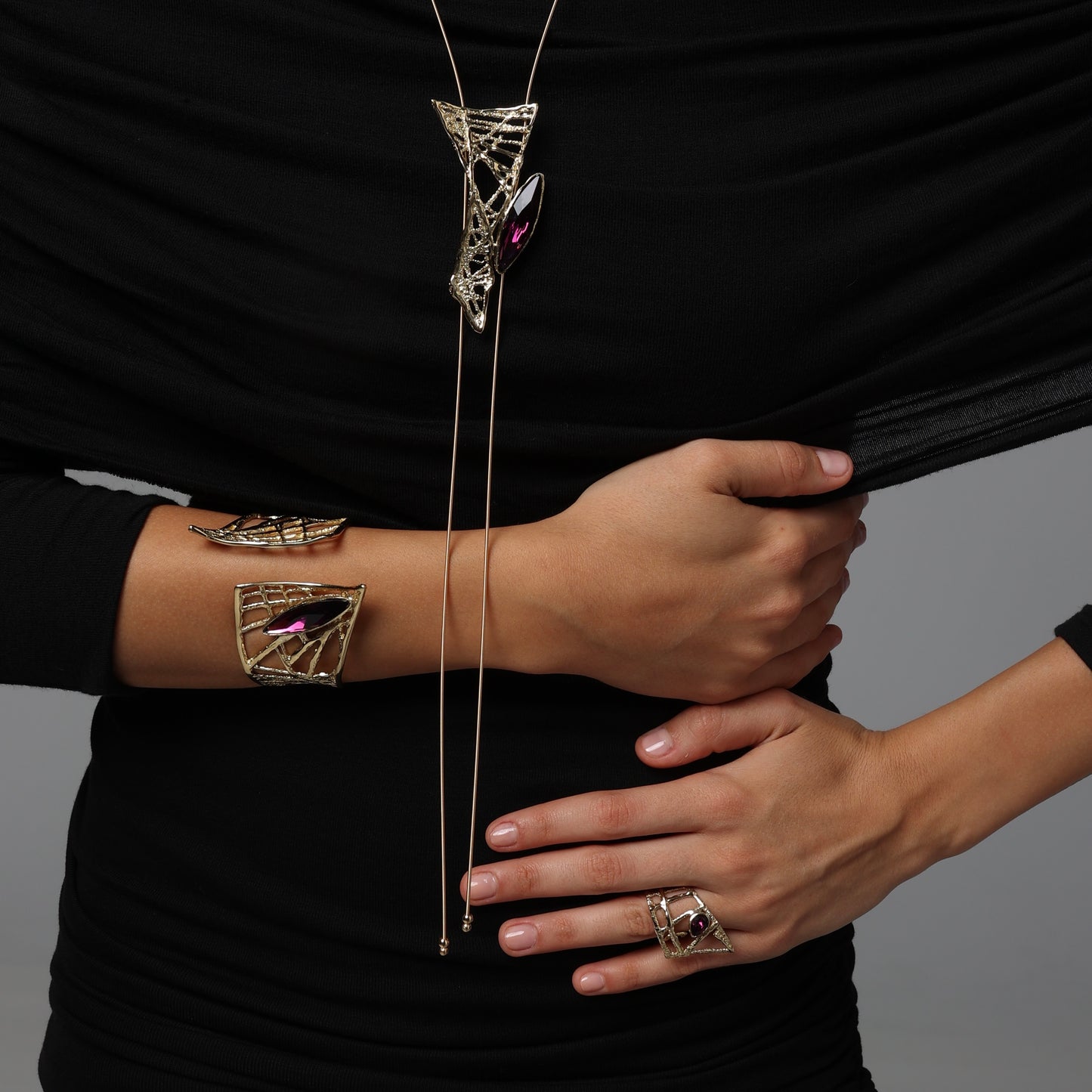 Bracelets- Kalliope Twinkle Dark Cuff Bracelet