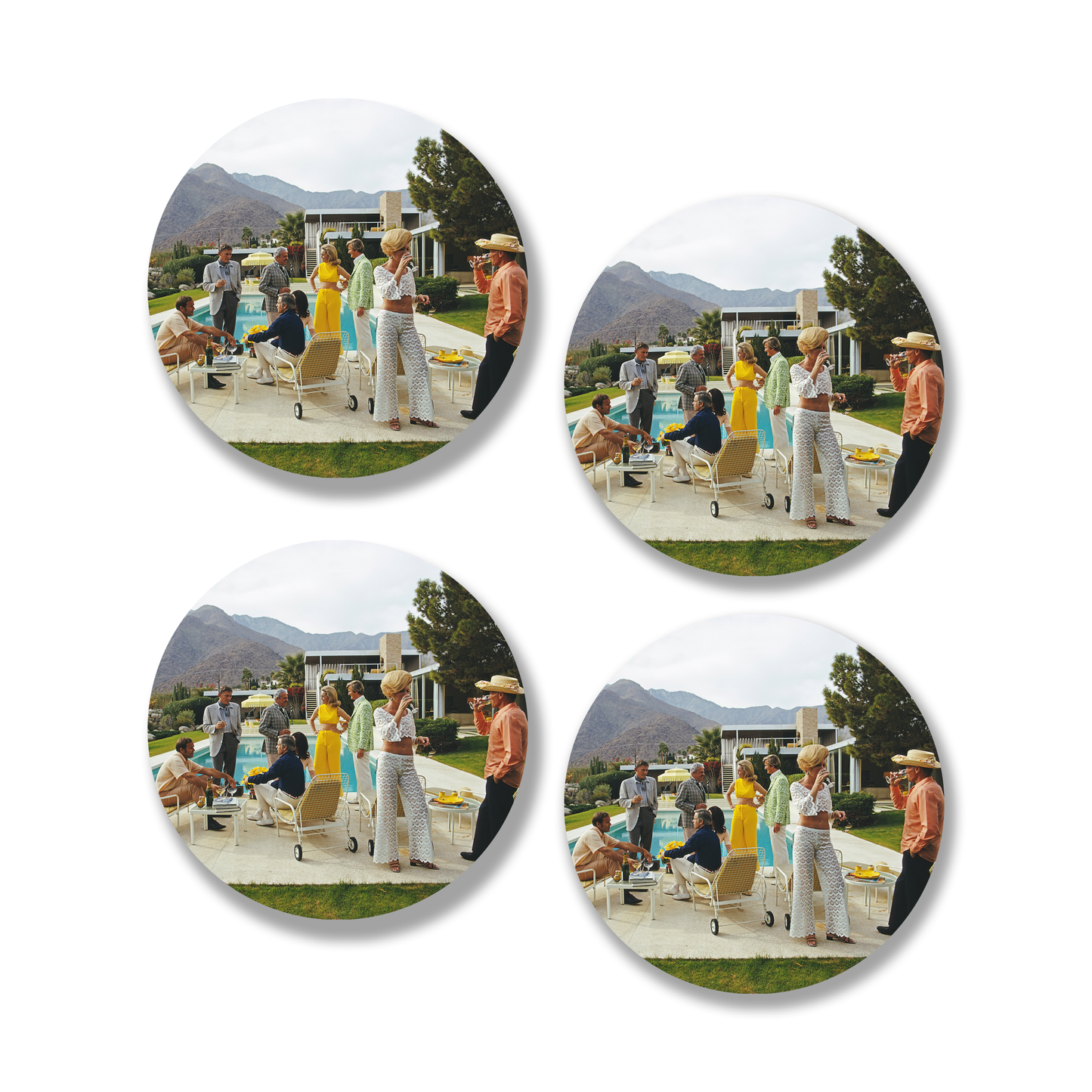 Home- Toss Designs Ceramic Coasters (Set of 4)