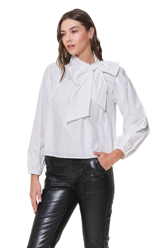 Apparel- Able Bow Front Dressy Blouse