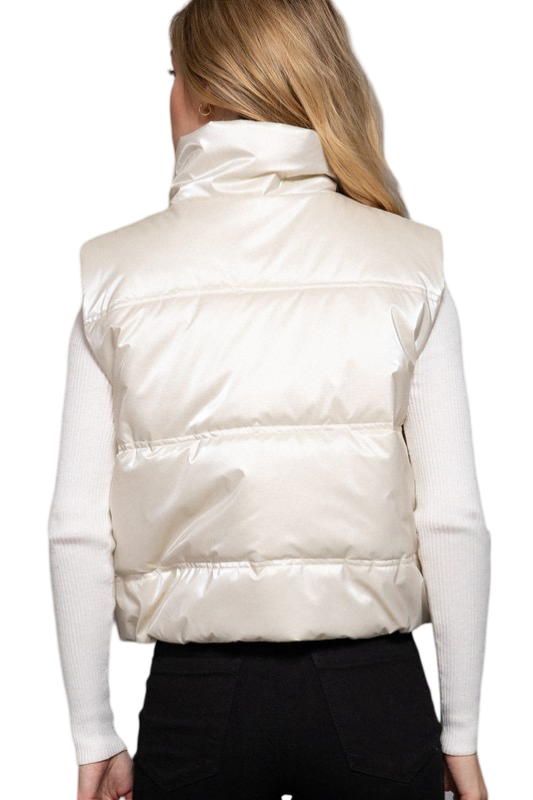 Apparel- Active Basic High Neck Zip Up Vest