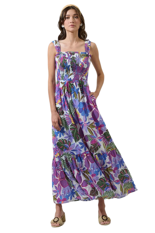 Apparel- Sugarlips Evern Tropics Tayla Midi Dress