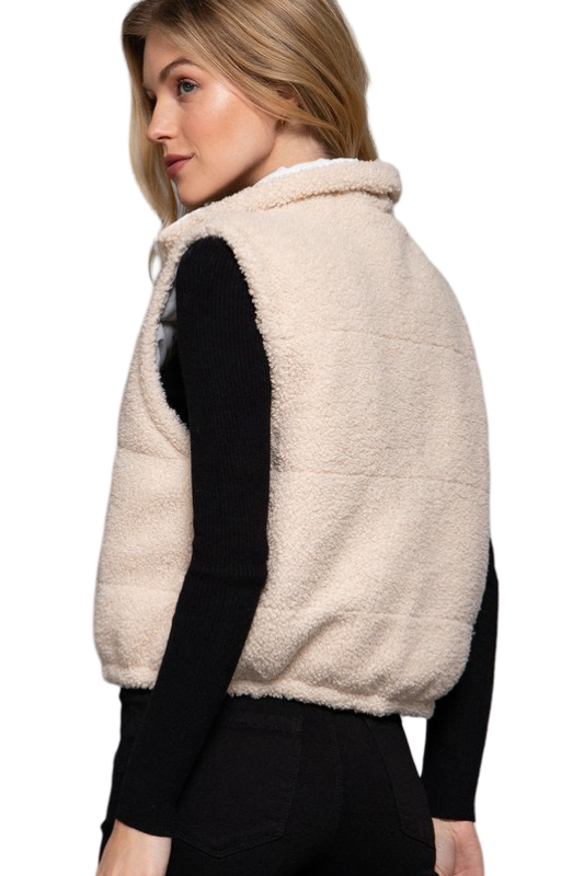 Apparel- Active Basic Reversible padded Fur Jacket