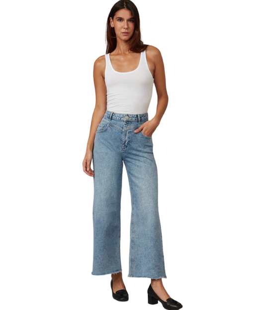 Apparel- Lola MILAN High Rise Wide Leg Jeans 31" Inseam