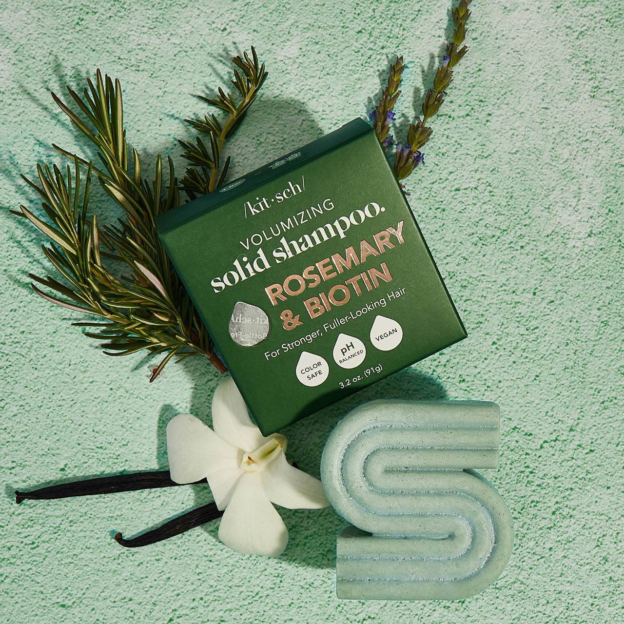 Hair- Kitsch Rosemary & Biotin Volumizing Solid Shampoo