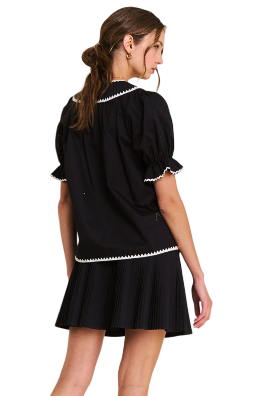 Apparel- In The Beginning Pleated Details Mini Skirt