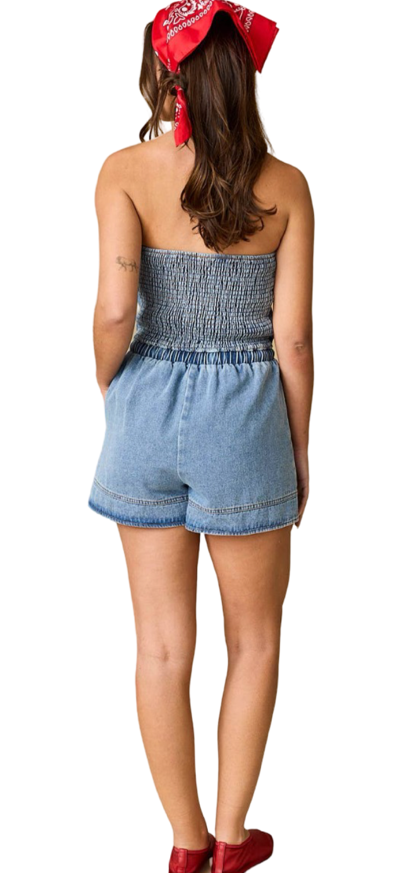 Apparel-Papermoon Hailey Tube Jean Romper