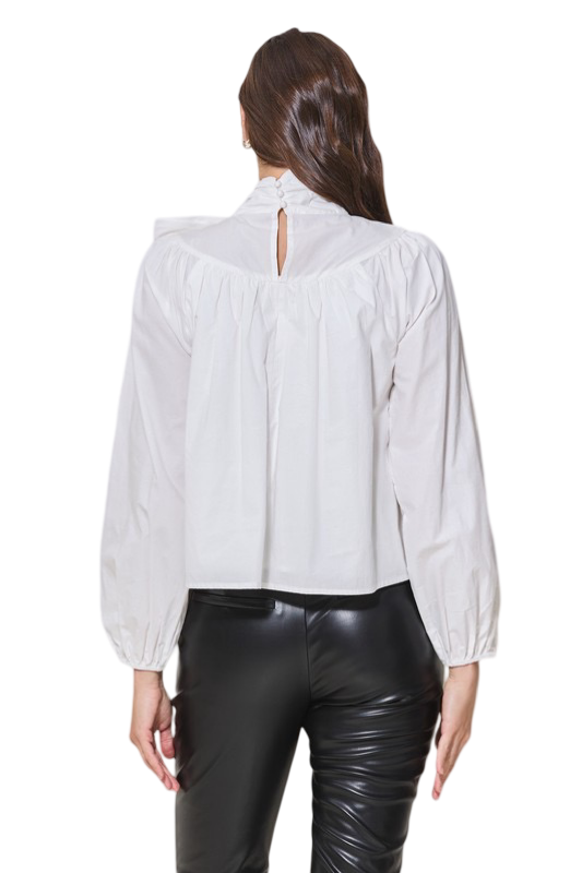 Apparel- Able Bow Front Dressy Blouse