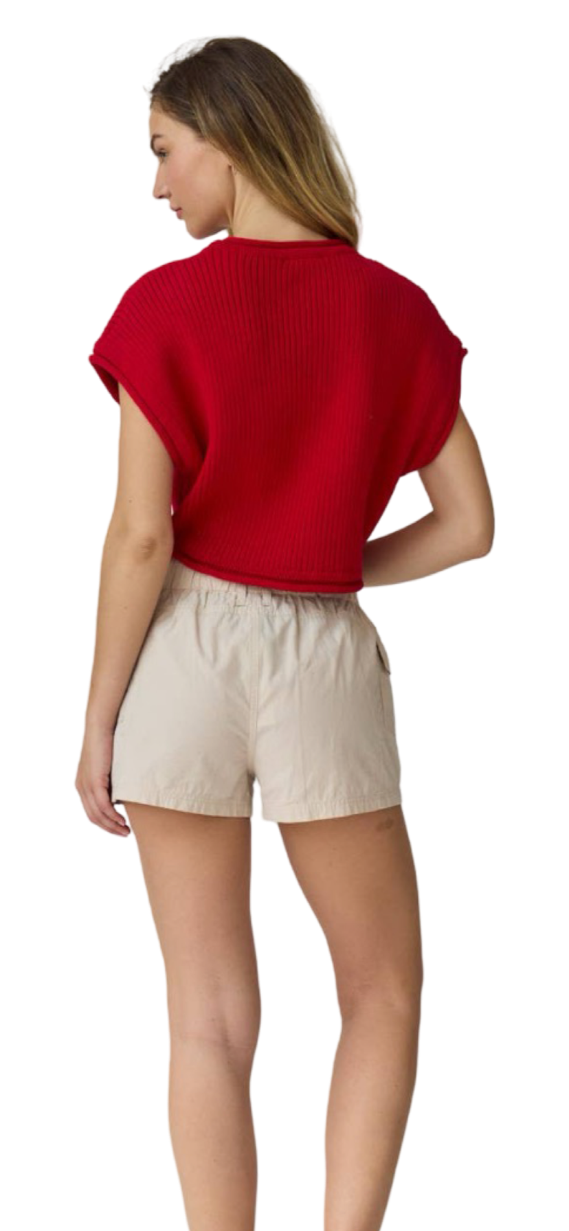 Apparel- Papermoon Olivia Cropped Rib Knit Top