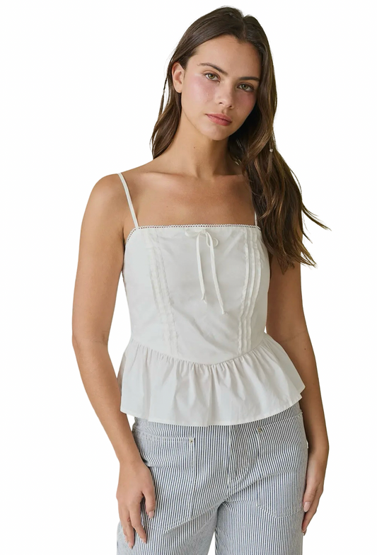 Apparel- Papermoon Everly Pleated Woven Top