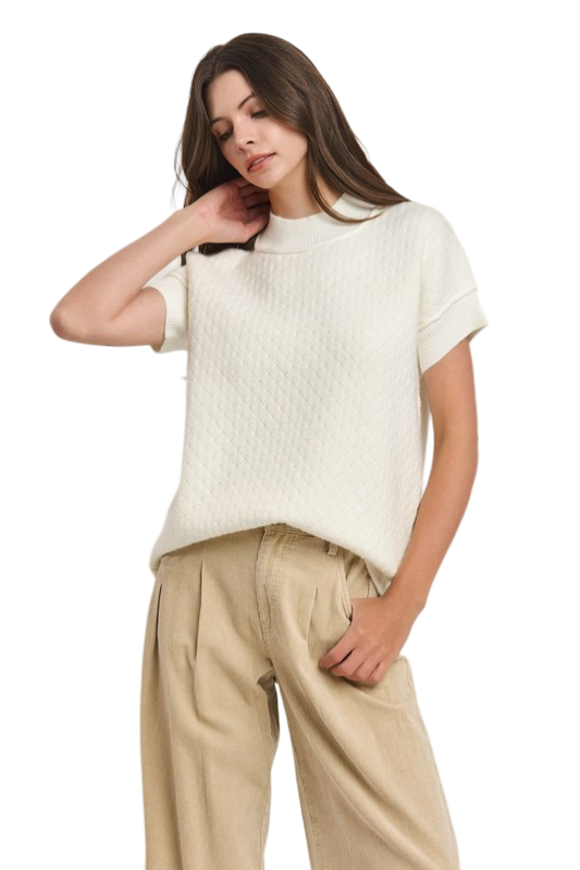 Apparel- Able Mock Neck Sweater Top