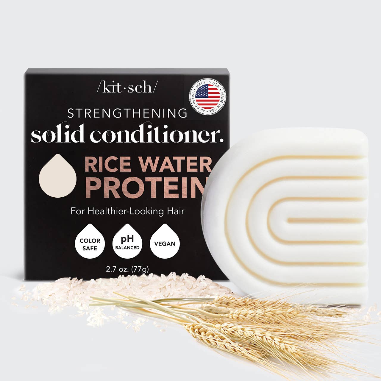 Hair- Kitsch Rice Water Protein Conditioner Bar for Hair Growth