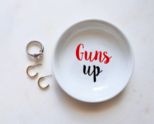 Ring Holder- CourtPerkDesign Guns Up Ring Dish / Texas Tech University