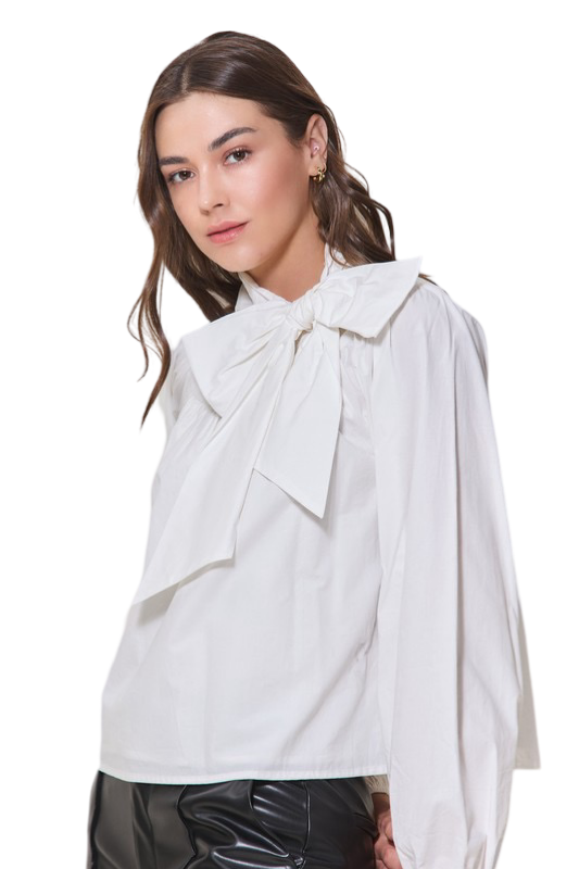 Apparel- Able Bow Front Dressy Blouse