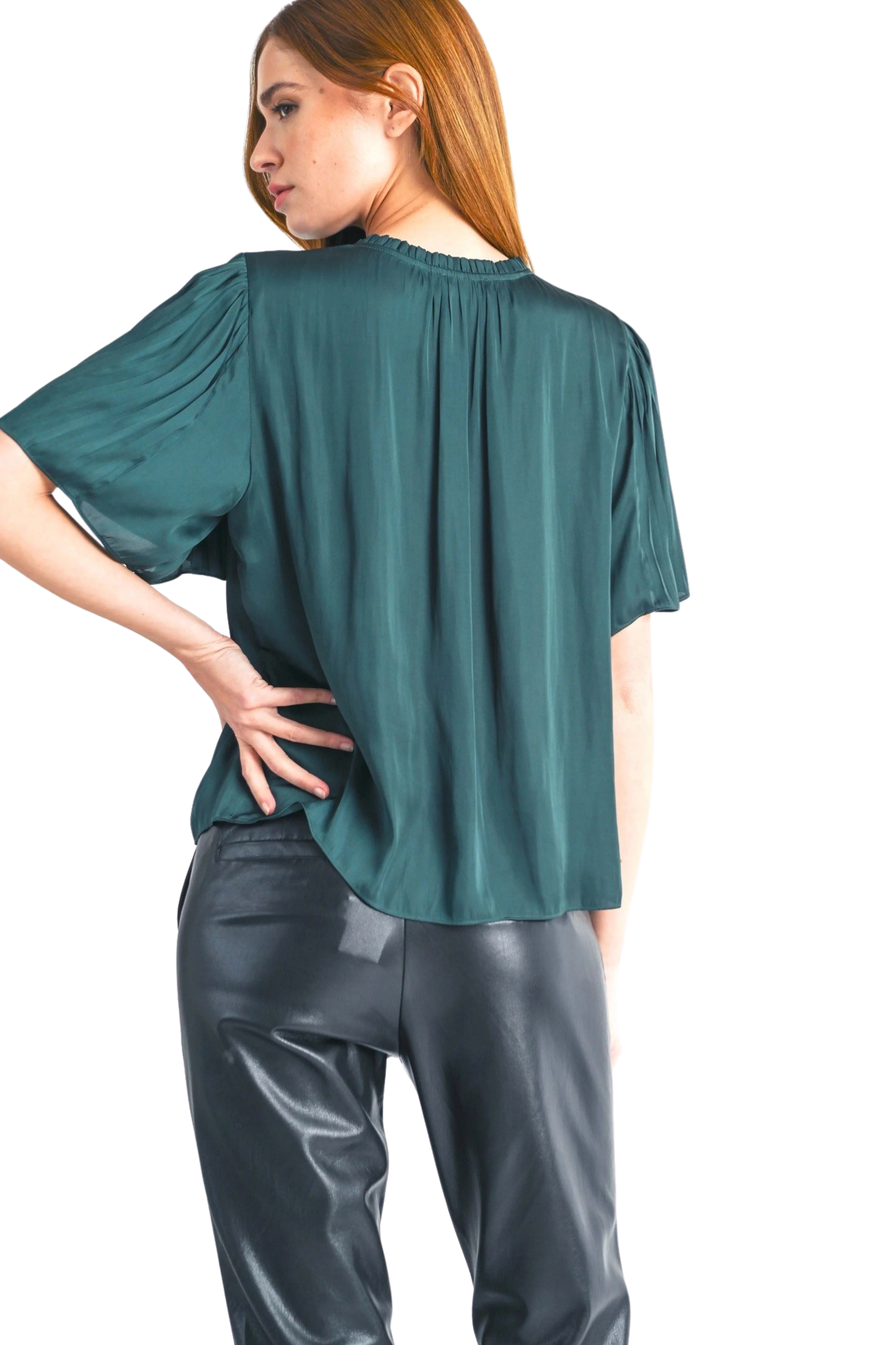 Apparel- Reset by Jane Pleated Short Sleeve Top