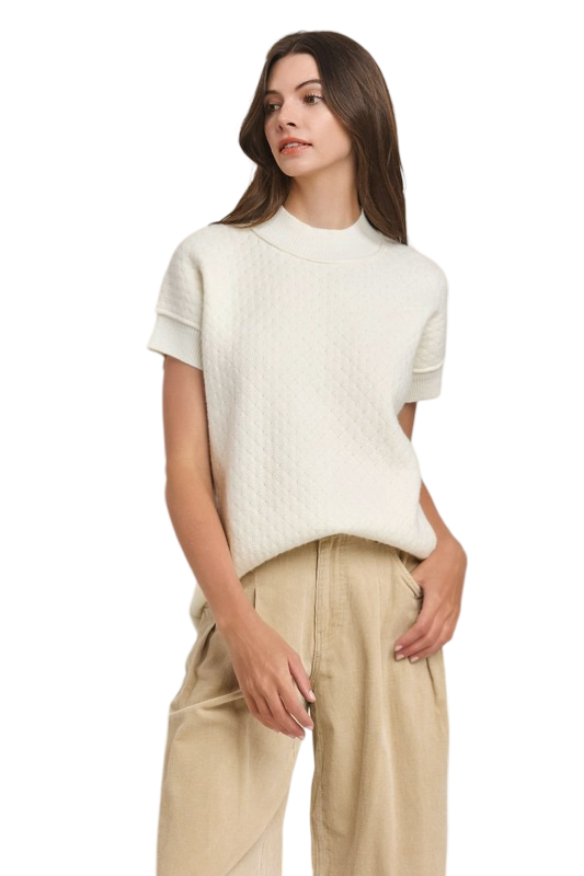 Apparel- Able Mock Neck Sweater Top