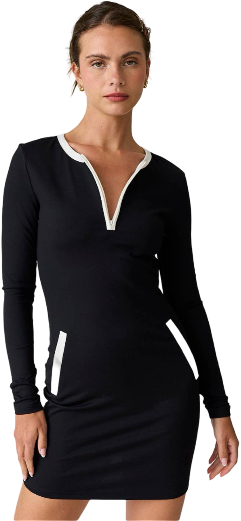 Apparel- Papermoon Hazel Half Zip Pocket Dress