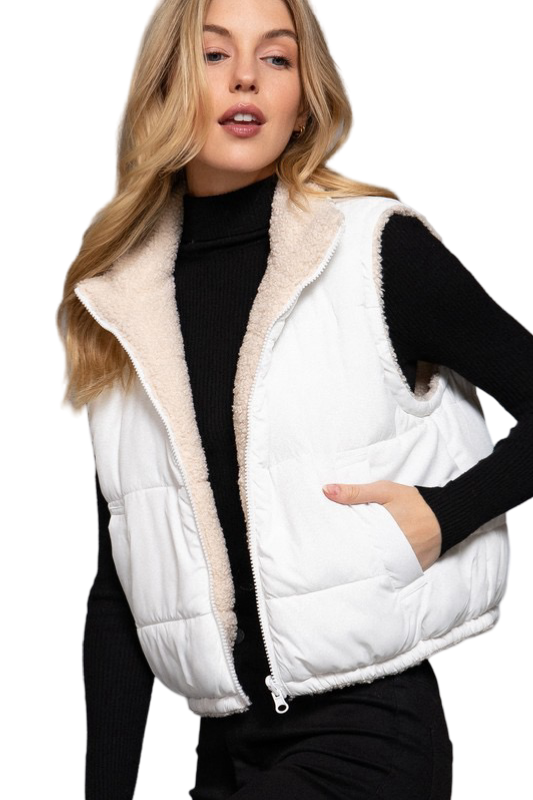 Apparel- Active Basic Reversible padded Fur Jacket