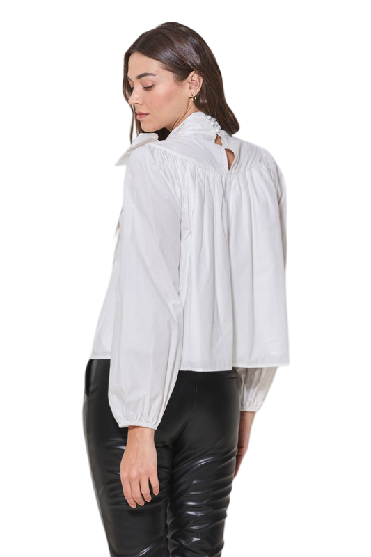 Apparel- Able Bow Front Dressy Blouse