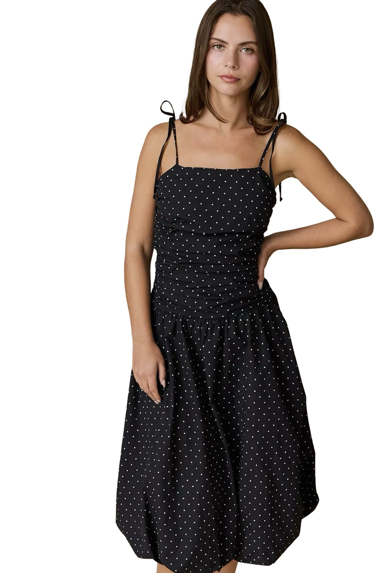 Apparel- Papermoon Amelia Tie Strap Bubble Hem Dress