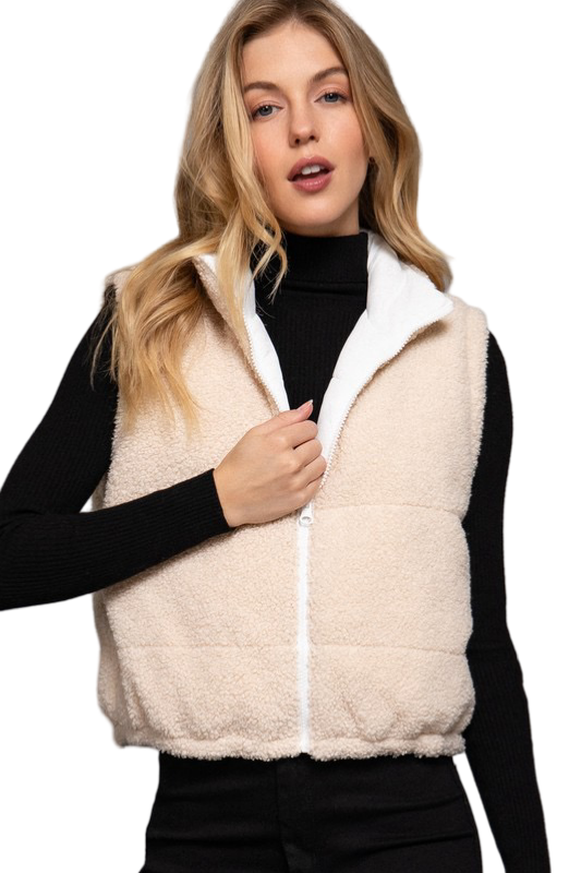 Apparel- Active Basic Reversible padded Fur Jacket