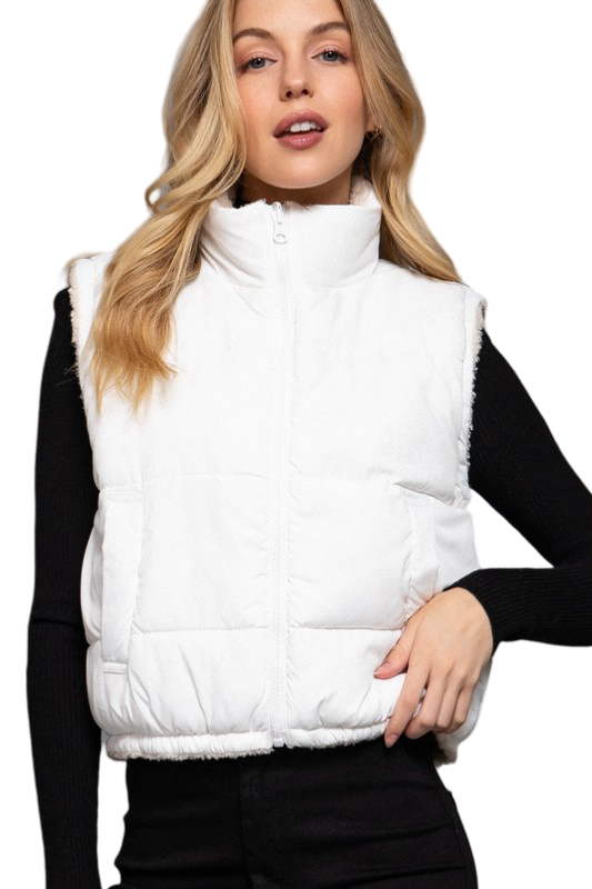 Apparel- Active Basic Reversible padded Fur Jacket