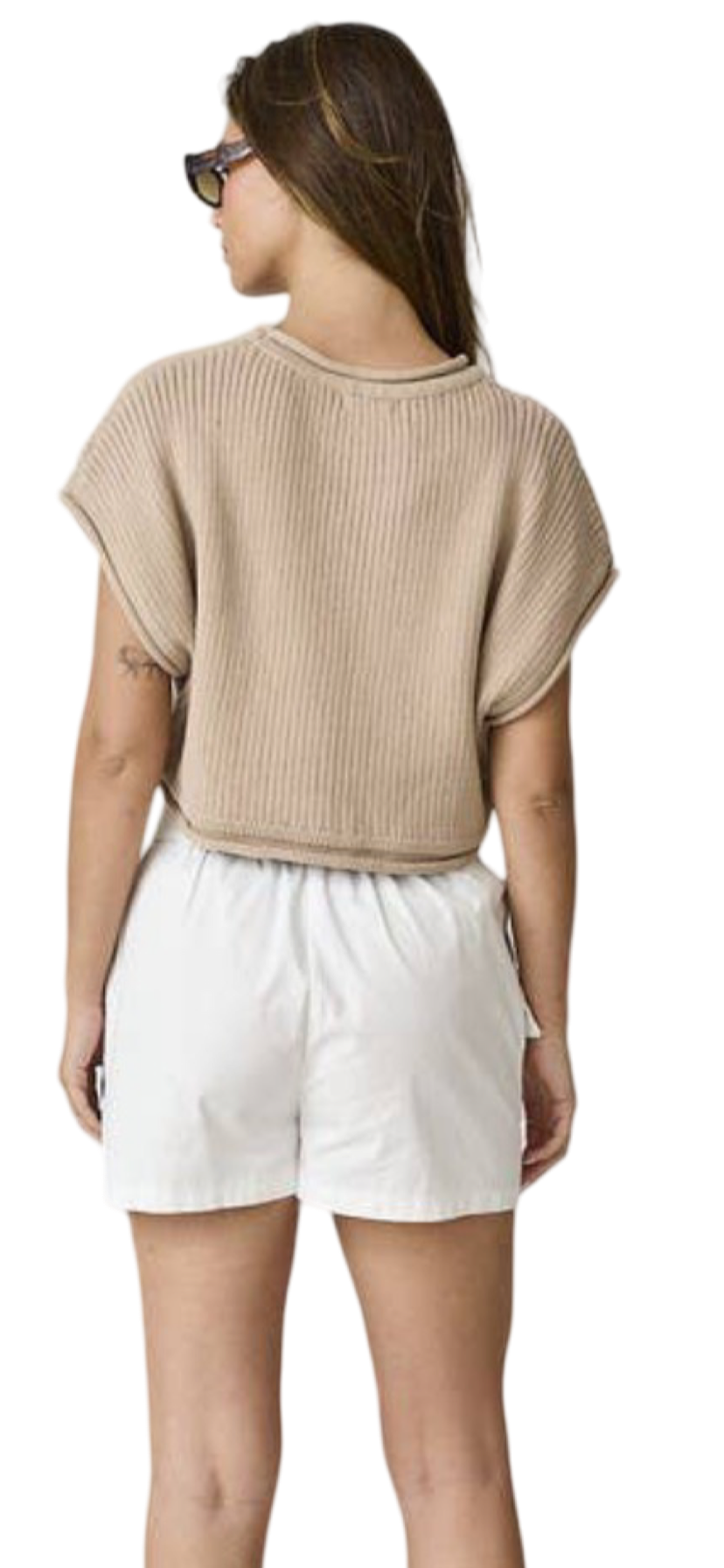 Apparel- Papermoon Olivia Cropped Rib Knit Top